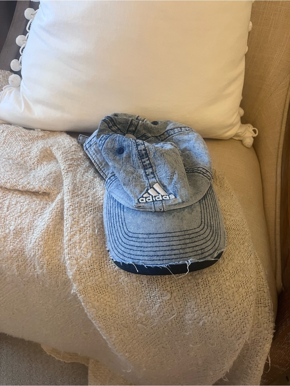 Adidas distressed baseball hat